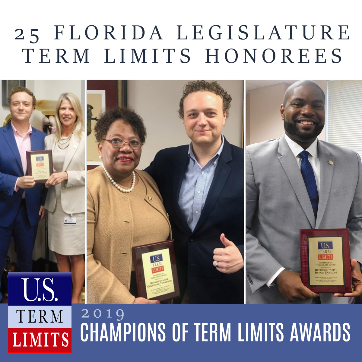 25 Florida State Legislators Named “Champions of Term Limits” U.S