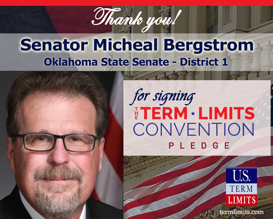 Senator Micheal Bergstrom Pledges To Support Congressional Term Limits U S Term Limits
