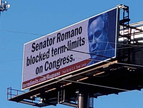 Sen. Romano killed term limits on Congress in WV billboard