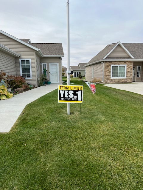 get yes on 1 sign